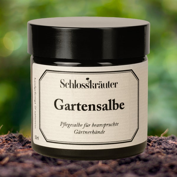 Gartensalbe für beanspruchte Hände | Handcreme mit 100% natürlichen Inhaltsstoffen | Sheabutter & Bienenwachs als Muttertagsgeschenk