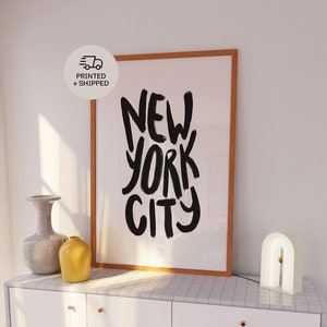 New York City, NYC Wall Art, NYC Typography Art, Home Decor, New York Art Print, Manhattan Decor, Manhattan Artwork, NYC Wall Art, Cool Art