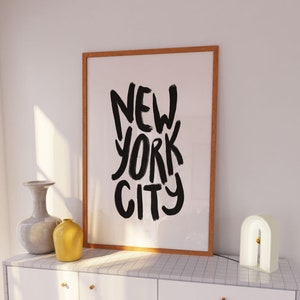 New York City, Printable, NYC Digital Download, Home Decor, New York Art Print, Manhattan Printable, Manhattan Artwork, NYC Wall Art, Decor