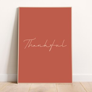 Agradecido, Descarga instantánea, Impresiones, Acción de gracias, Otoño, Acogedor, Especias de calabaza, Tipografía, Días festivos, Clima para suéteres, Decoración
