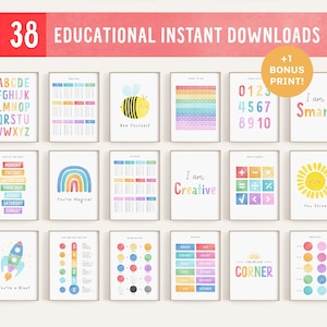 38 carteles educativos para la educación en el hogar, carteles educativos para la sala de juegos, carteles para el aula, carteles educativos, carteles educativos para la educación en el hogar