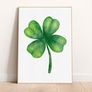 Shamrock, Irish Instant Download, St Patrick&#39;s Day Printable, St. Patrick’s Day Prints, Digital Art Print, St Patricks Day Decor, Luck Print