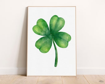 Shamrock, Irish Instant Download, St Patrick's Day Printable, St. Patrick’s Day Prints, Digital Art Print, St Patricks Day Decor, Luck Print