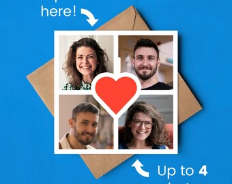 Personalised Photo Valentine's Day Card: Custom Romantic Gift