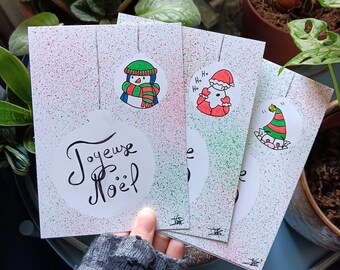 A6 Christmas Card - Santa, Elf or Penguin