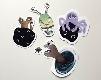 Sticker sticker - Aliens extraterrestrials color