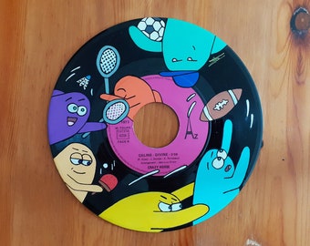 Customized 45 rpm vinyl - Sporting Creatures