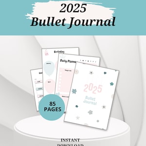 Ready to use Bullet Journal, Premade Bullet Journal Bundle | Color BUJO Printables | Printable Journal Pages | Aesthetic Bullet Journal
