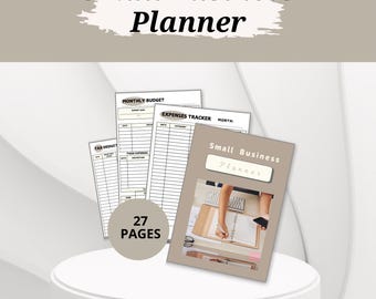 Planner voor kleine bedrijven, planner voor kleine bedrijven, afdrukbare bedrijfsorganisator, businessplanner, ondernemersplan, startupplanner