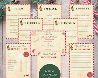 Elf Bundle, Elf Printables for Children, Elf Activities, Elf Activity Bundle, Elf Adoption Certificate, Elf Printable Kit, Elf Kit