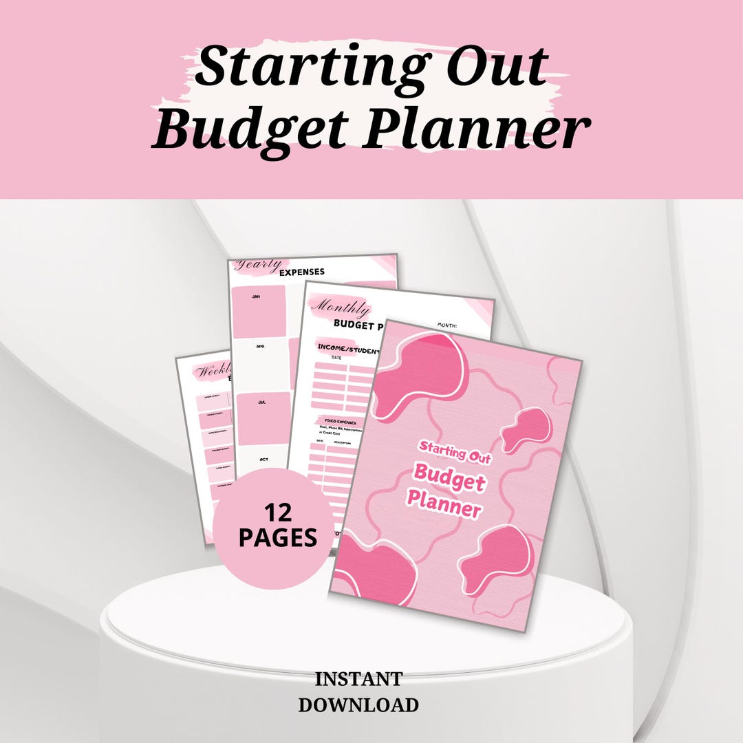 Budget Planner PDF | Printable Budgeting Guide | Planner for Young ...
