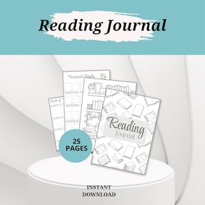 Reading Journal Bundle | Printable Reading Tracker | 100-Book Challenge Journal | Aesthetic Reading Log PDF | Book Review| Reading Planner
