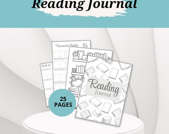 Reading Journal Bundle | Printable Reading Tracker | 100-Book Challenge Journal | Aesthetic Reading Log PDF | Book Review| Reading Planner