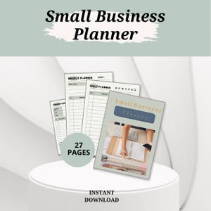 Start-up Business Plan, Small Business Planner, Printable Business Organizer | Business Planner PDF, Canva Business Template