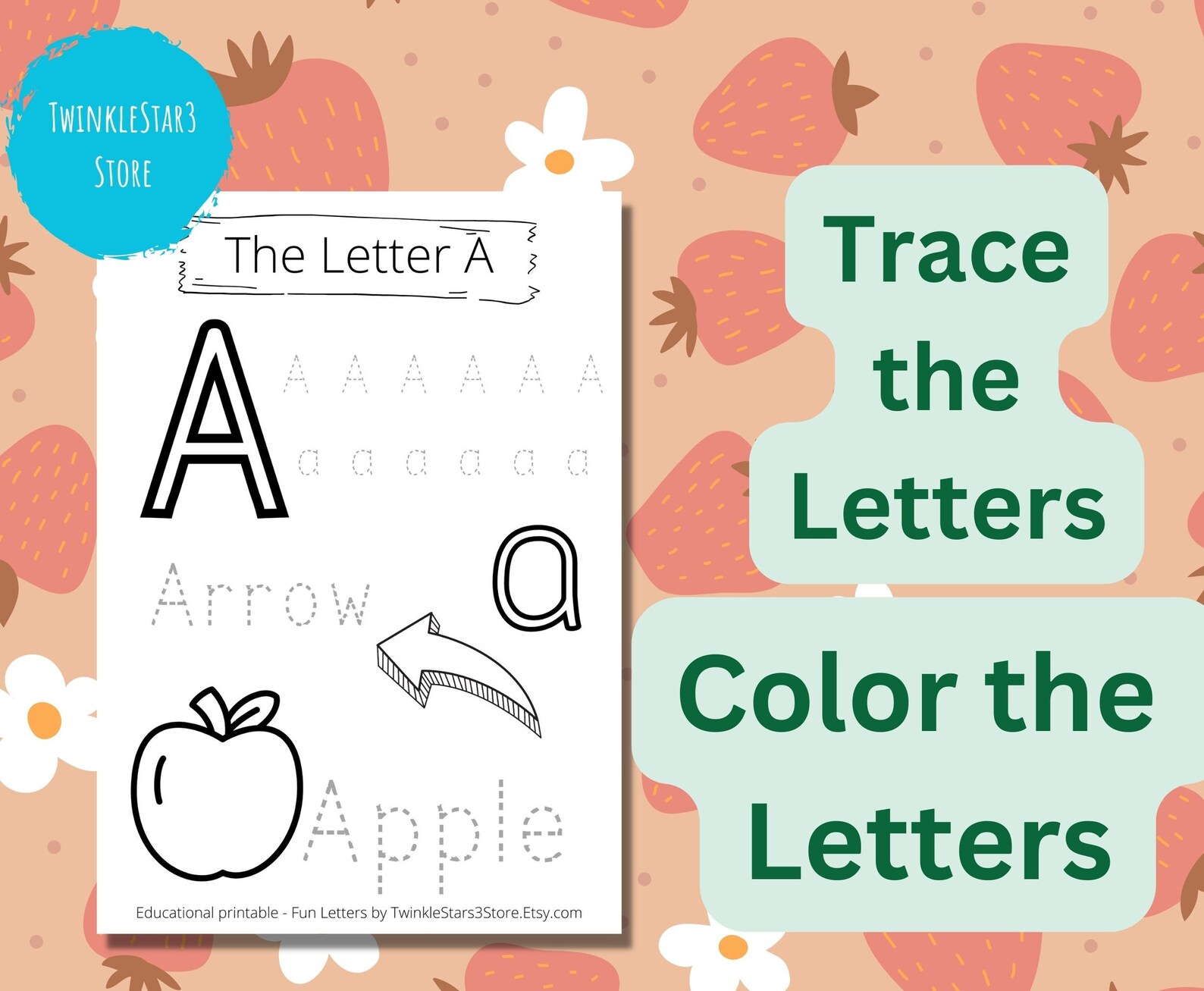 Printable A-Z Worksheets for Kids+toddlers+preschoolers, Educational ...