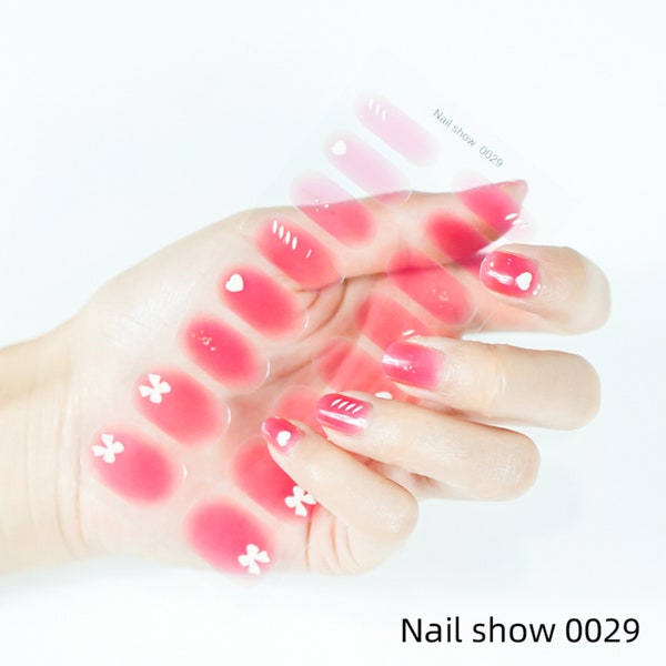 100 styles d'autocollants pour ongles, de poses d'ongles en gel semi-durcis sur CoolioSE