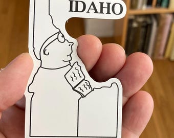 Idaho. Flexible Fridge Magnet 2.2"x3.5" Funny Map of Idaho.