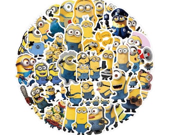 Minions Tattoo Stickers, Body Art Temporary Tattoos, Waterproof Stickers, Kids Birthday Party Favor, Gift for her