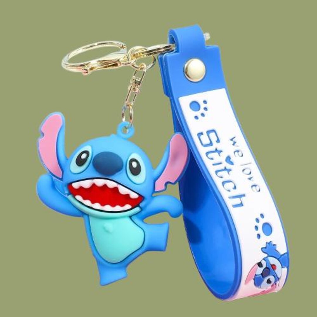 Lilo & Stitch Keychain, Cartoon Toy Key Ring, Kawaii Anime Doll Pendant ...