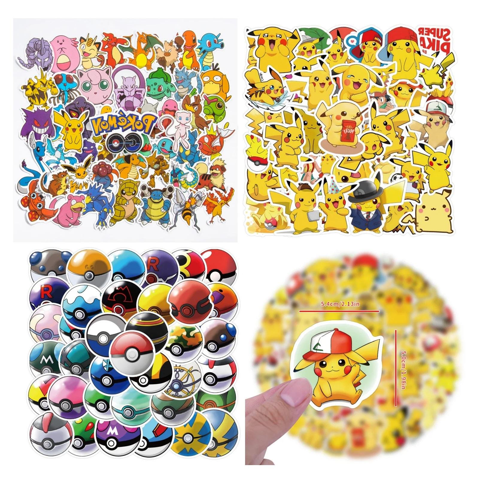 Pikachu stickers - Etsy 日本