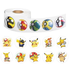 2000Pcs Pokemon Pikachu Stickers, Kawaii Waterproof Sticker, Vinyl decal sticker for Laptop, Skateboard, Car, Luggage, Phone, Toy, Kid Gifts