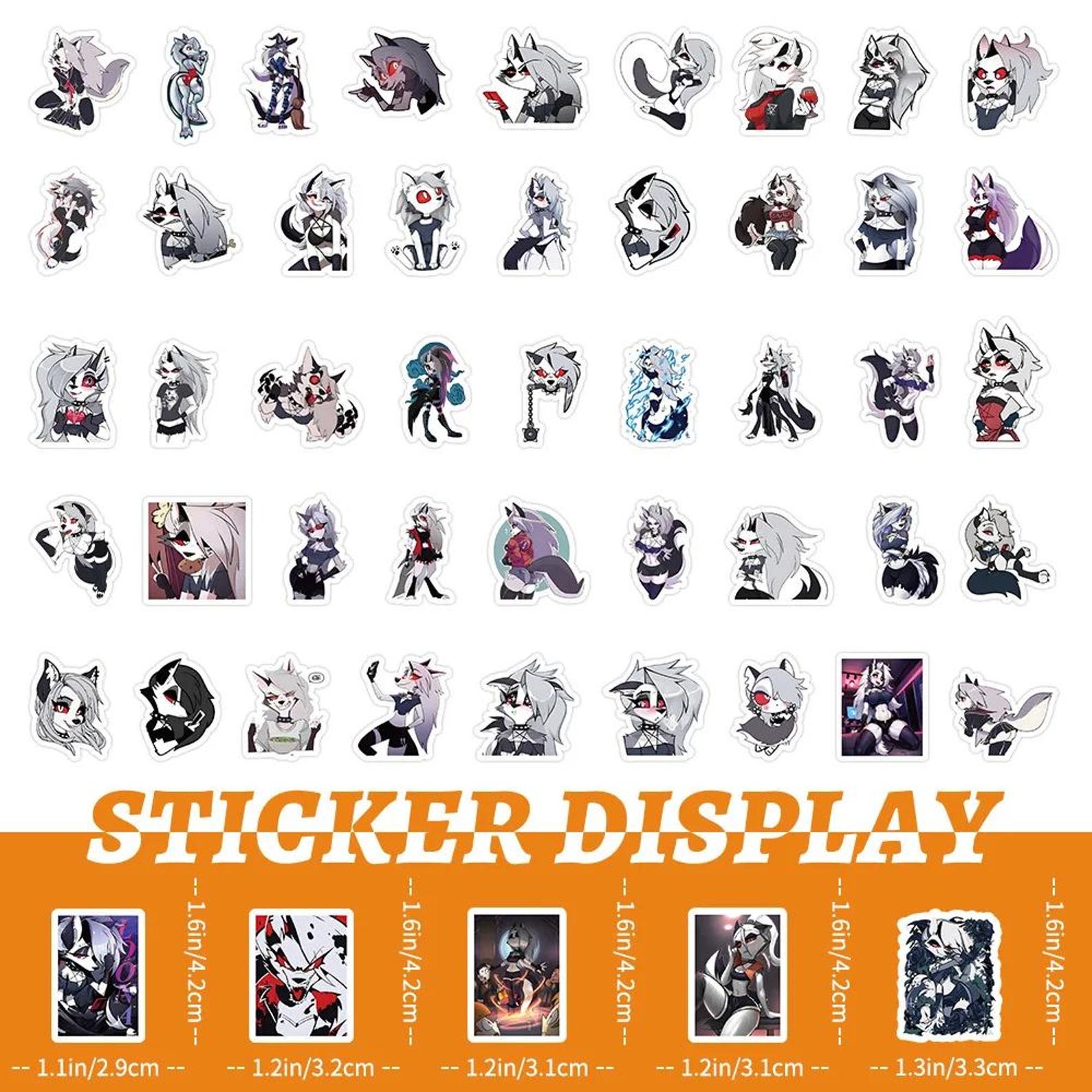 Helluva Boss Stickers 100pcs Anime Loona Cartoon Graffiti Decals ...