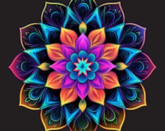 Luminescent Mandala -  Postcard