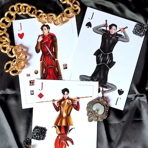 BTS House of cards Jack A5 art prints, J-hope, V, Jungkook, fanart, K-pop, army