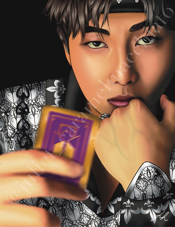 BTS Rm House of Cards Portrait A3, A4, A5, A6 Art Print, Poster, K