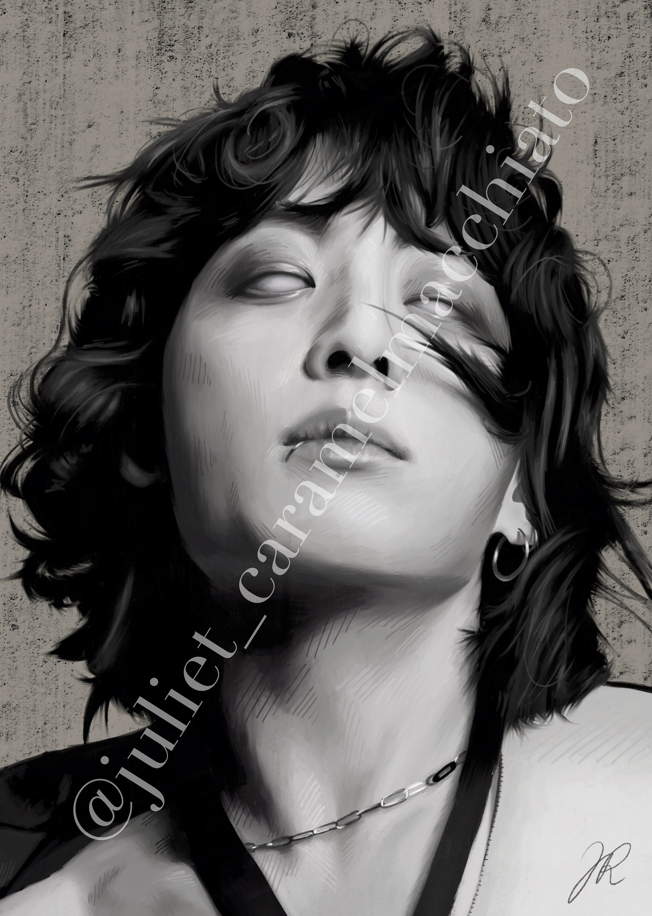 BTS Jungkook CK Portrait A3, A4, A5, A6 Art Print, Poster, Army