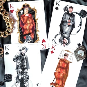 BTS House of Cards Kings A5 art prints, Jimin, Rm, Jin, Suga, fanart, K-pop, army