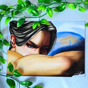 BTS Jimin Crying angel A4, A5, A6 art print, poster, fanart, K-pop, army, Park Jimin