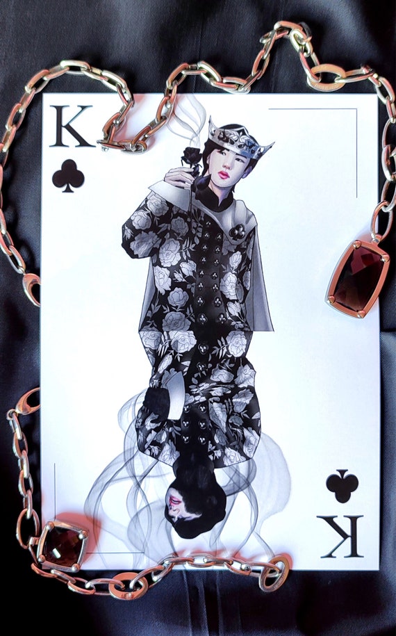BTS House of Cards Kings A5 Art Prints, Jimin, Rm, Jin, Suga