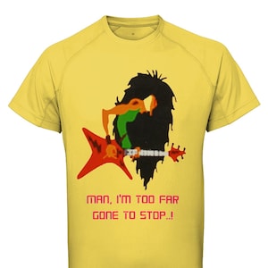 Funny Quirky GuitarT-Shirts-Unisex Performance Tee-Unique Guitar Tees-Guitar Art-Elevate Your Workout-Performance T-Shirt- Lightweight Feel"