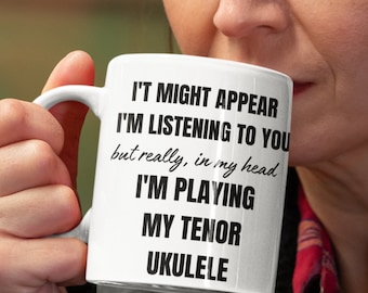 Tenor Ukulele Mug Gift-Tenor Ukulele Gifts-Tenor Ukulele gift-Tenor Ukulele Player Gift-Musicians Gifts-Teor Ukulele mug gift - Musician Mug