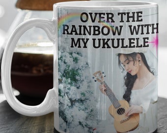 Ukulele Gift Mug,For Ukulele player,ukulele strap Gift,Uke Players gift, Musician, Ukulele Gift For Brother ,Birthday Gift For Daughter,