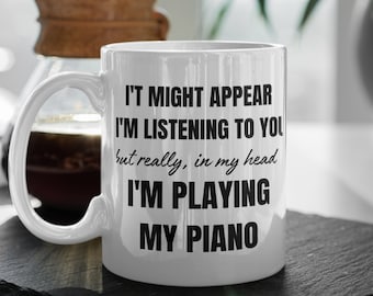 Piano Player Gifts - Pianist Gift Mug-Piano Player Gift-Pianist Coffee Mug-Pianist Musician Gifts-Piano Player gift-Gift For Piano Beginner