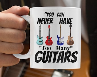 Guitar Coffee Mug– Novelty Gift Mug, Electric Guitar Gift Mug-Gift For Guitarist-Gifts For Musician-Brother Guitar Gift-Daughter Gift