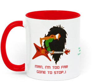 Man, I'm Too Far Gone To Stop..! Rock Guitarist Gift Mug,Rock Musician Gift, Heavey Metal Guitarist ,Musician mug gift, Shredder Guitar Gift