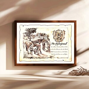 Maniscalco, regalo, dipinto a mano, personalizzabile, quadro professionale con poesia, regalo personale, regalo di compleanno, regalo di Natale