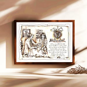 Veterinario, regalo, dipinto a mano, personalizzabile, quadro professionale con poesia, regalo personale, regalo di compleanno, regalo di Natale