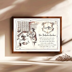 Zahntechniker, Handgemalt, personalisierbar, Berufsbild Zahntechniker, persönliches Geschenk, Geburtstagsgeschenk, Weihnachtsgeschenk