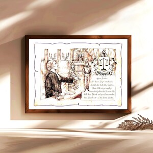 Avvocato, regalo, dipinto a mano, personalizzabile, quadro professionale con poesia, regalo personale, regalo di compleanno, regalo di Natale