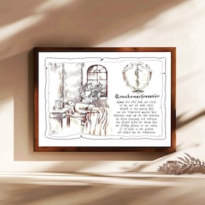 Infermiera, regalo, dipinto a mano, personalizzabile, quadro con poesia, regalo personale, regalo di compleanno, regalo di Natale