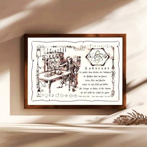 Tecnico di laboratorio, regalo, dipinto a mano, personalizzabile, quadro professionale con poesia, regalo personale, regalo di compleanno, regalo di Natale