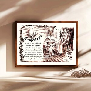 Cura dei piedi, regalo, dipinto a mano, personalizzabile, quadro professionale con poesia, regalo personale, regalo di compleanno, regalo di Natale