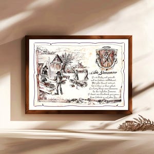 Falegname, regalo, dipinto a mano, personalizzabile, quadro professionale con poesia, regalo personale, regalo di compleanno, regalo di Natale