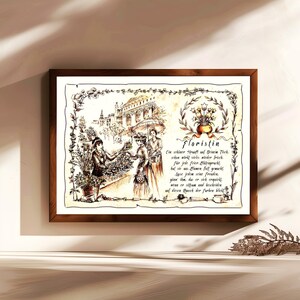 Fioraio, regalo, dipinto a mano, personalizzabile, quadro professionale con poesia, regalo personale, regalo di compleanno, regalo di Natale