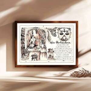 Commessa, regalo, dipinto a mano, personalizzabile, descrizione del lavoro con poesia, regalo personale, regalo di compleanno, regalo di Natale
