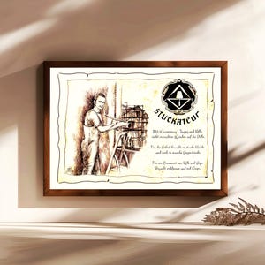 Stuccatore, regalo, dipinto a mano, personalizzabile, quadro professionale con poesia, regalo personale, regalo di compleanno, regalo di Natale